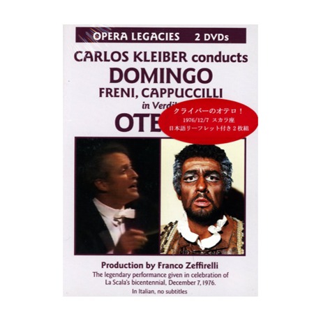 VERDI : OTELLO／DOMINGO, CARLOS KLEIBER ( DVD ) > KLEIBER, CARLOS