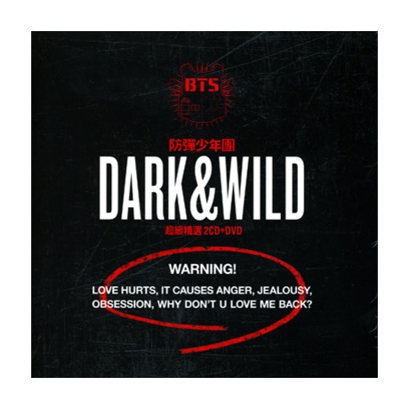 BTS 防弾少年団 DARK&WILD 台湾版　超級精選 2CD+DVD Dark & Wild超級精選豪華盤2CD+DVD+寫真集> BTS 防彈少年團／방탄