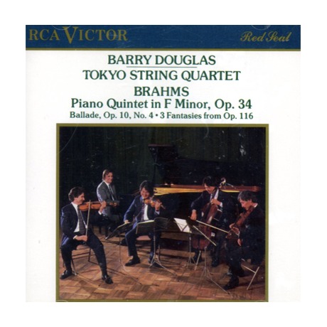 BRAHMS : PIANO QUINTET IN FMINOR, SOLO PIECES／BARRY DOUGLAS, TOKYO ...