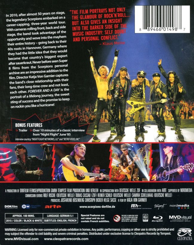 SCORPIONS FOREVER AND A DAY BLURAY系統 > 天蠍合唱團／SCORPIONS > 佳佳唱片行
