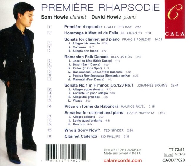 PREMIERE RHAPSODIE／SOM HOWIE, DAVID HOWIE > SOM HOWIE, DAVID HOWIE > 佳佳唱片行