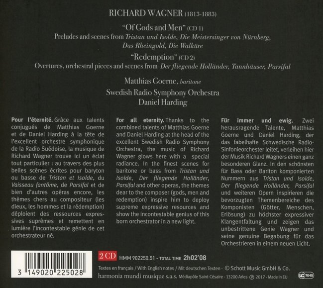 華格納選集 2CD／The Wagner Project／Matthias Goerne, Daniel Harding (2CD) > ☉葛 ...