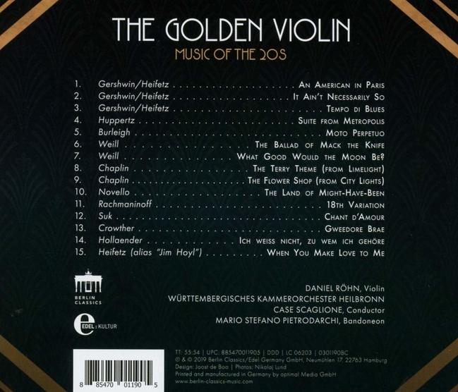The Golden Violin Music Of The 20s > 丹尼爾勒霍恩／ROHN, DANIEL > 佳佳唱片行
