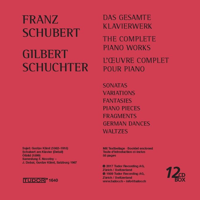 Franz Schubert : The complete Piano Works (12CD BOX) > 眾音樂家／V.A. > 佳佳唱片行