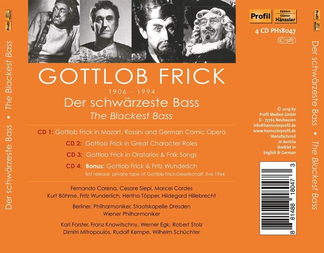 The blackest bass 4cd frick gottlob 